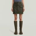 Cargo Short Skirt - Grey - Women