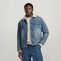 Utility Flap Pocket Sherpa Jacket - Medium blue - Men