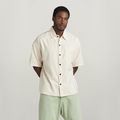 Oversized Boxy Shirt 1 Pocket - White - Men