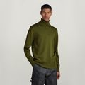 Premium Core Turtle Knitted Sweater - Green - Men