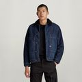 Utility Flap Pocket Sherpa Jacket - Dark blue - Men