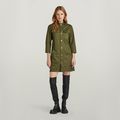 Shirt Dress - Green - Women