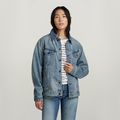 Oversized Western Jacket - Light blue - Women