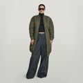 Long Bomber Jacket - Green - Women