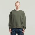 Sprayed 89 Graphic Loose Sweater - Grey - Men