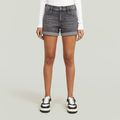 Judee Denim Shorts - Grey - Women