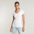 Base V-Neck Cap Top - White - Women