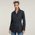 Adjustable Pinstripe Blazer - Multi color - Women