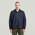 Mosa Neo Raw Overshirt - Dark blue - Men