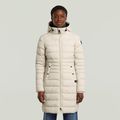 Foundation Padded Long Jacket - White - Women