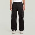 Renato Straight Cargo Pants - Black - Men