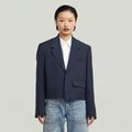 Short Blazer - Dark blue - Women