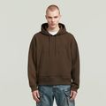 Scuba Loose Hoodie Sweater - Brown - Men