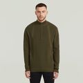 Structure Half Zip Knit - Green - Men