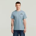 Script T-Shirt - Light blue - Men