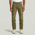 Rovic Zip 3D Regular Tapered Pants - Green - Men