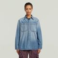 Regular 2-Pocket Shirt - Light blue - Women