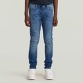 Boys 3301 Slim Pull-Up Jeans - Medium blue - boys