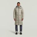Long Padded Winter Jacket - Beige - Men