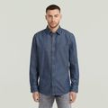 Clean Slim Shirt - Dark blue - Men