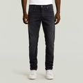 3301 Regular Tapered Jeans - Black - Men