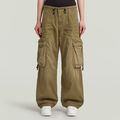 Balloon Cargo Pants - Green - Women