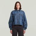 Relaxed Staq Shirt - Medium blue - Women