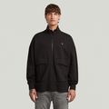 Rovic Full Zip Loose Sweater - Black - Men