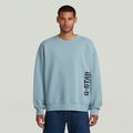 Sprayed 89 Loose Sweater - Light blue - Men