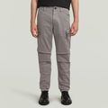 Roxic Zip Straight Tapered Pants - Grey - Men
