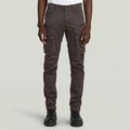 Rovic Zip 3D Regular Tapered Pants - Grey - Men