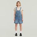 Short Dungaree - Medium blue - Women