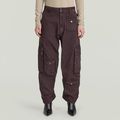 Cargo 3D Boyfriend Multi Pocket Pants - Purple - Women