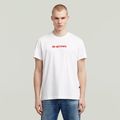 Gel Print T-Shirt - White - Men