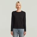 Core Knit Pullover - Black - Women