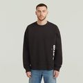 Sprayed 89 Graphic Loose Sweater - Black - Men