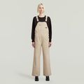 Straight Dungaree - Beige - Women