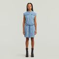 Pocket Dress - Light blue - Women