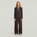 Straight Dungaree - Brown - Women