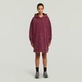A Line Sweater Dress - Red - Women