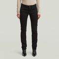Midge Slim Straight Chino - Black - Women