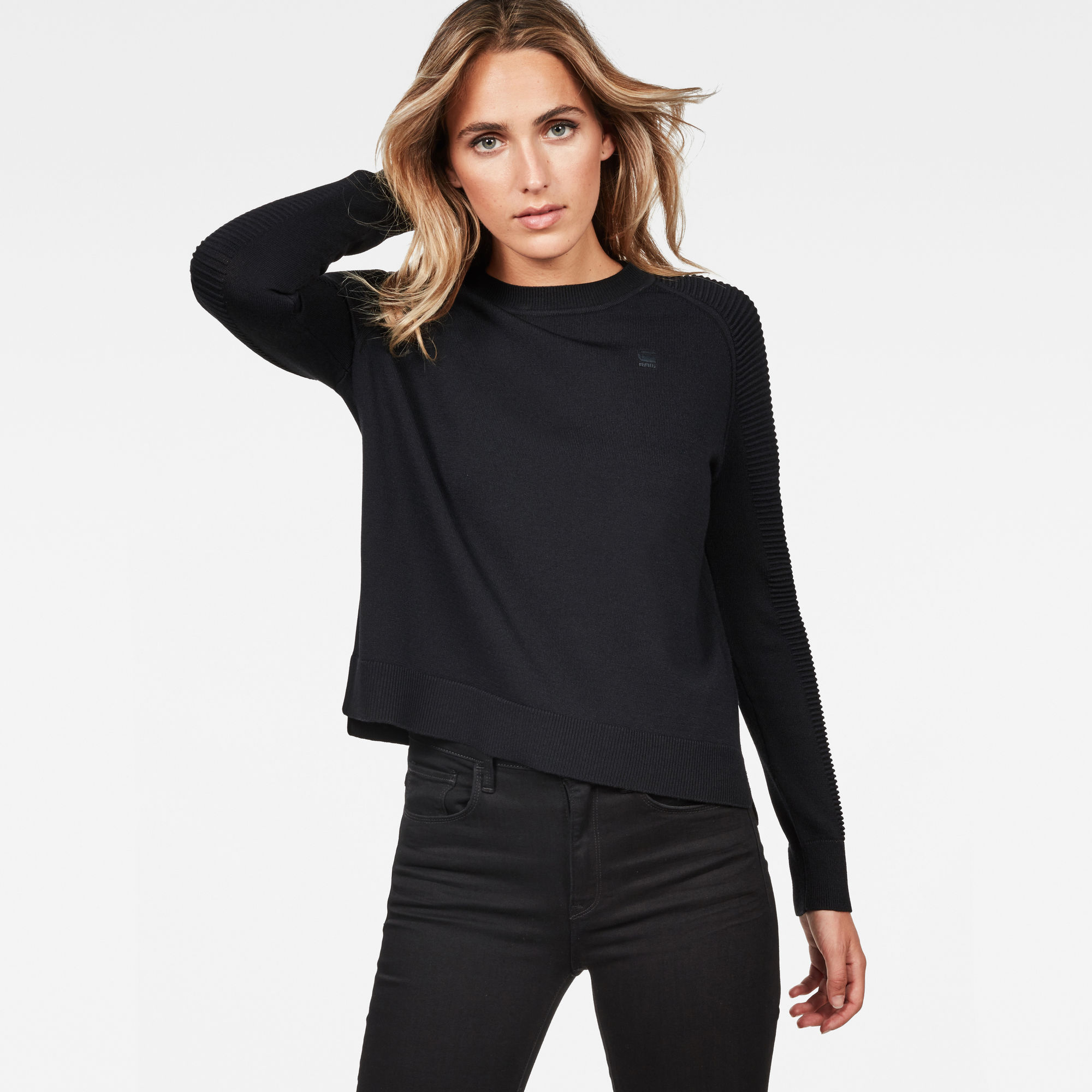 G-Star RAW Dames Suzaki Knit Zwart G-Star RAW Dames Suzaki Knit Zwart