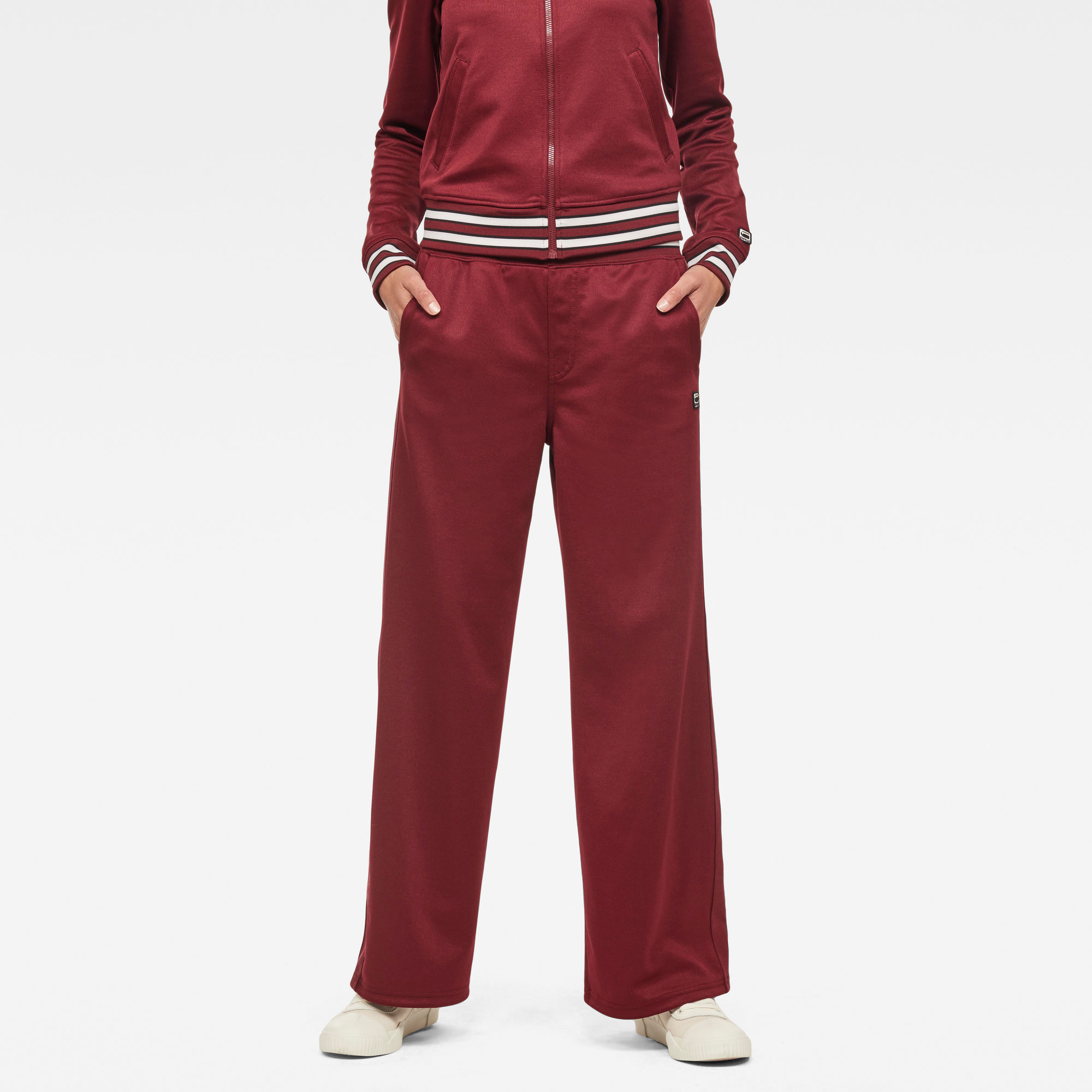 G-Star RAW Dames Lucay Wide Trackpant Rood G-Star RAW Dames Lucay Wide Trackpant Rood