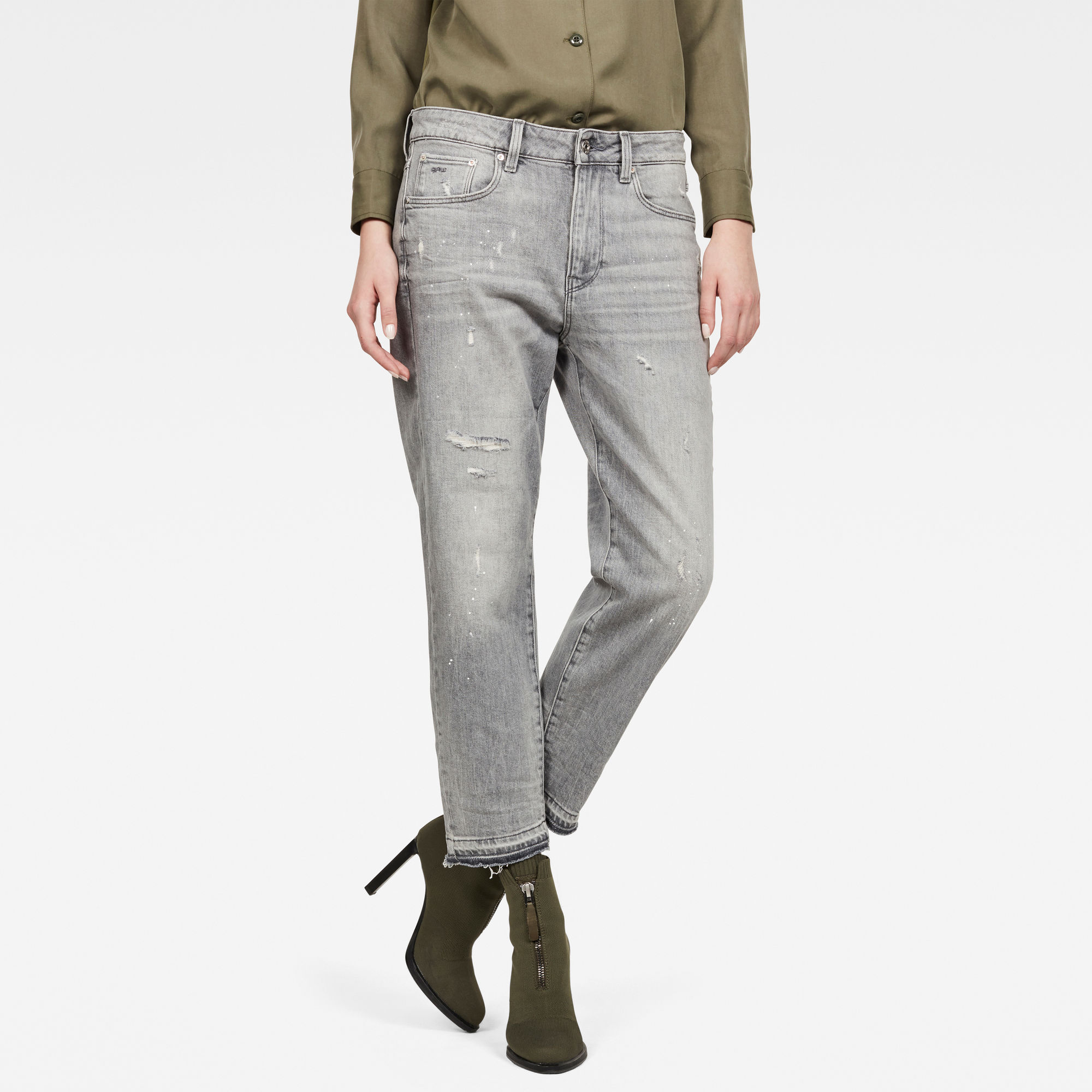 G-Star RAW Dames 3301 RP Mid Boyfriend Jeans Lichtblauw G-Star RAW Dames 3301 RP Mid Boyfriend Jeans Lichtblauw