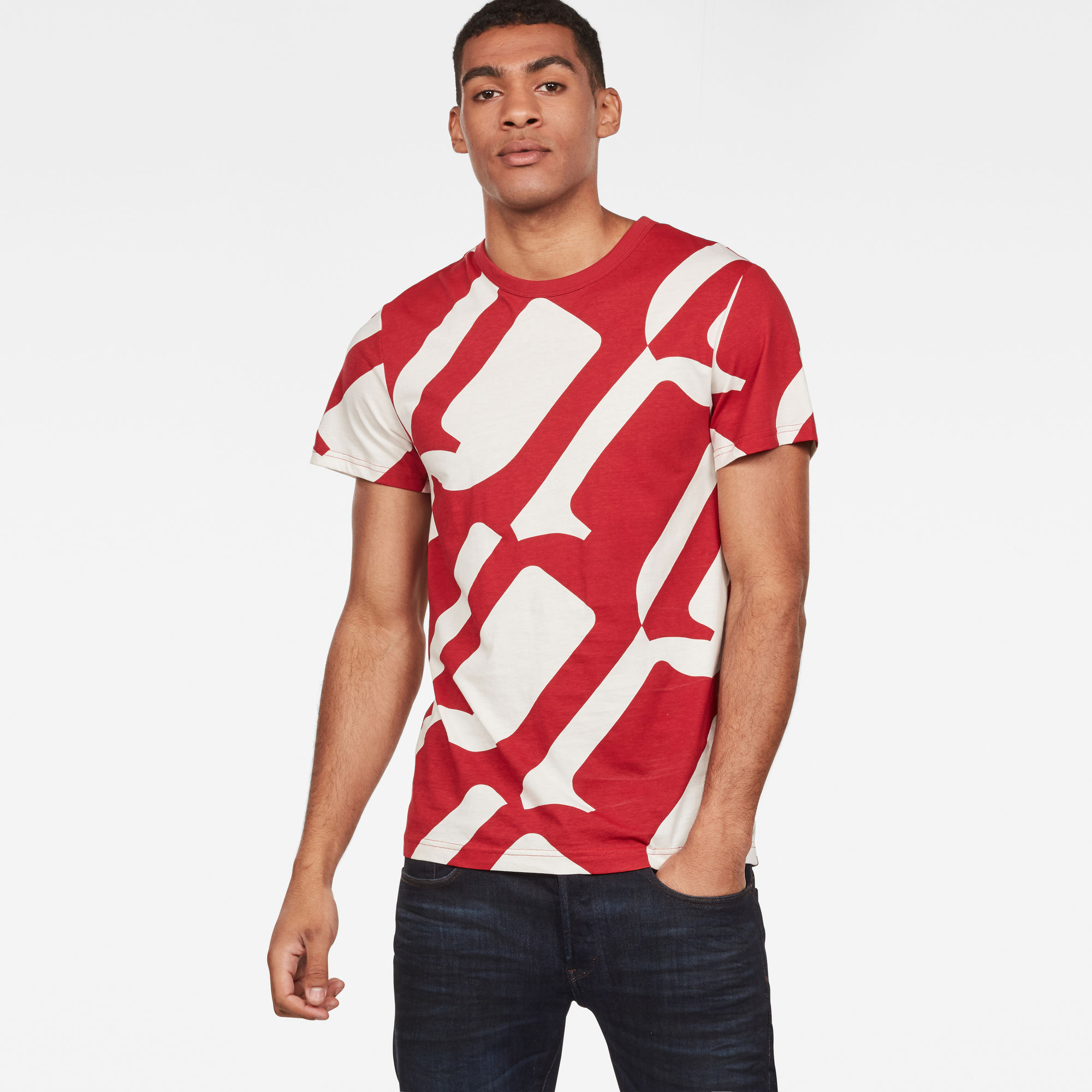 G-Star RAW Heren Hyce T-Shirt Rood G-Star RAW Heren Hyce T-Shirt Rood