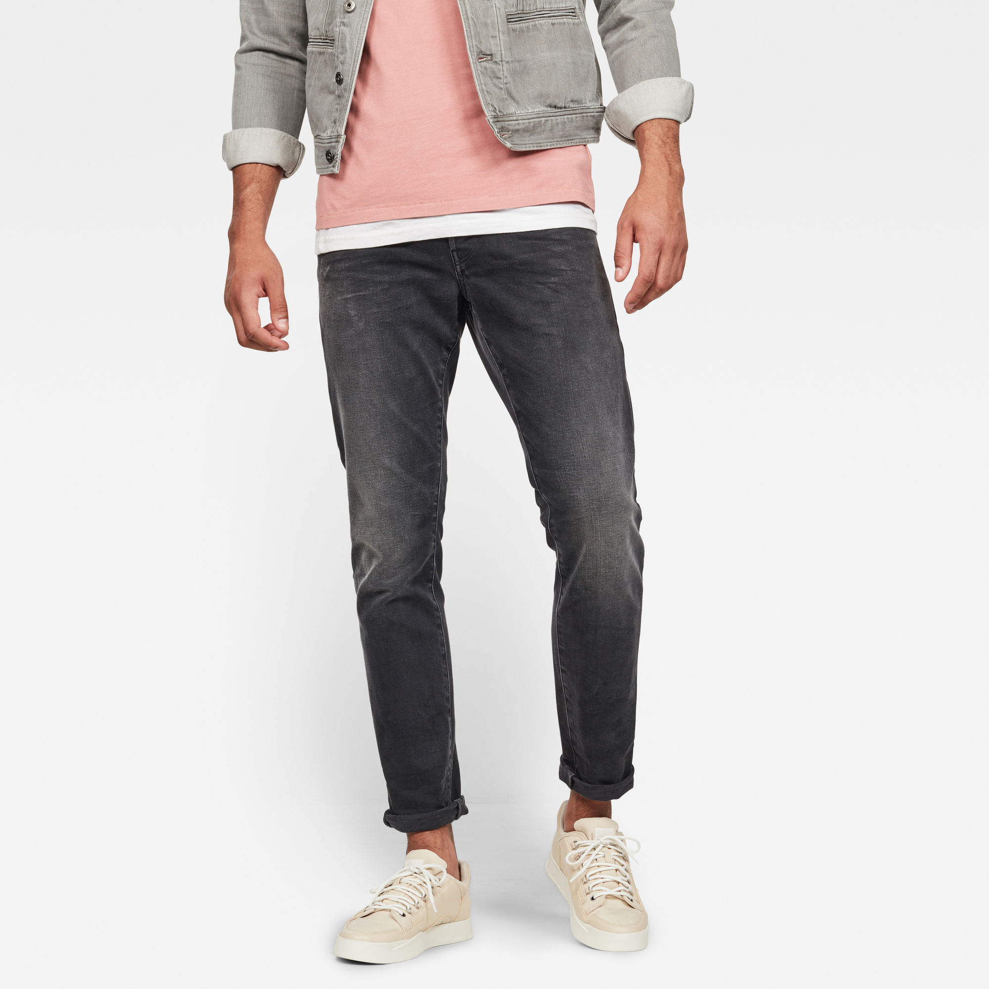 G-Star RAW Heren 3301 Regular Tapered Jeans Zwart G-Star RAW Heren 3301 Regular Tapered Jeans Zwart