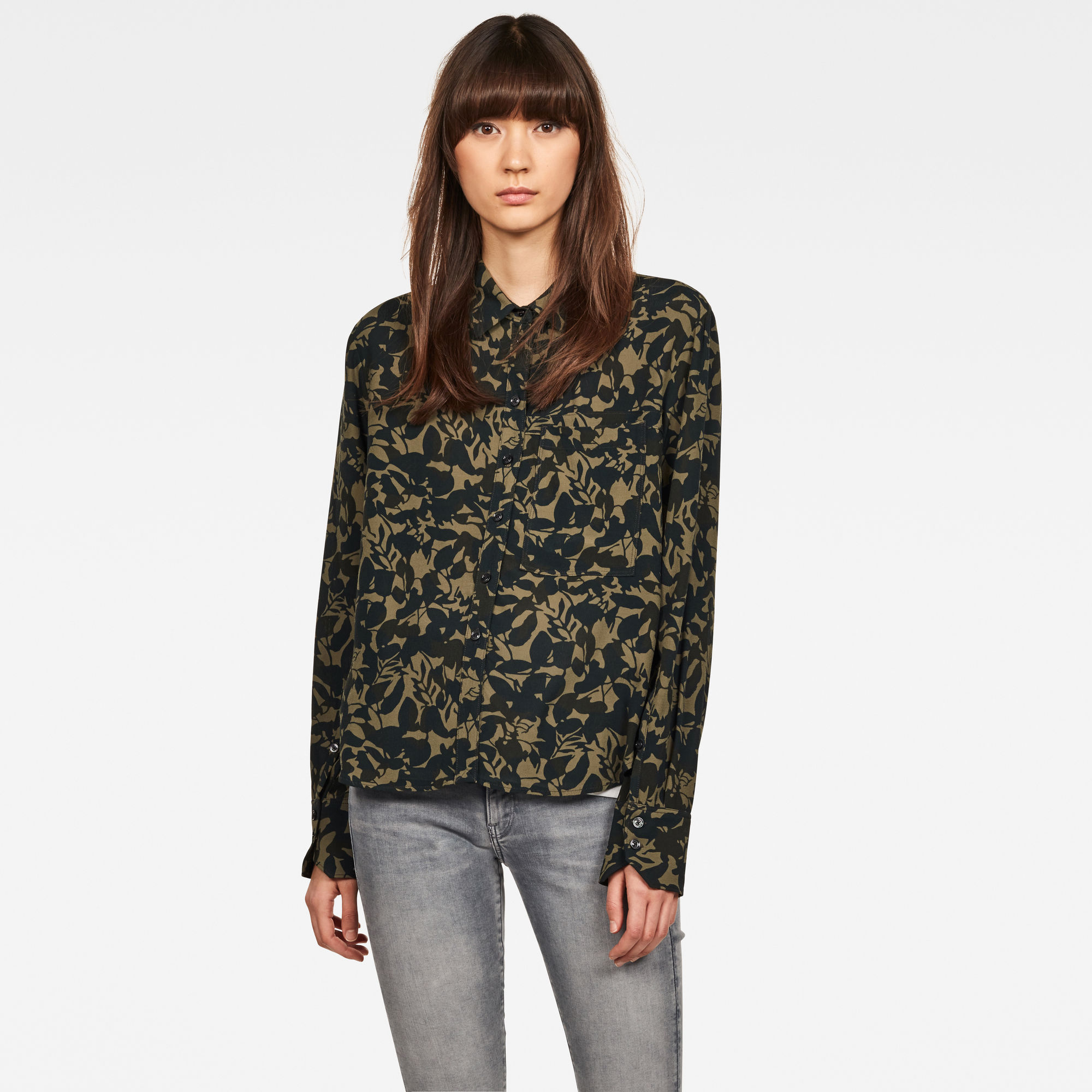 

Core 1 Pocket Straight Shirt - Groen - Dames
