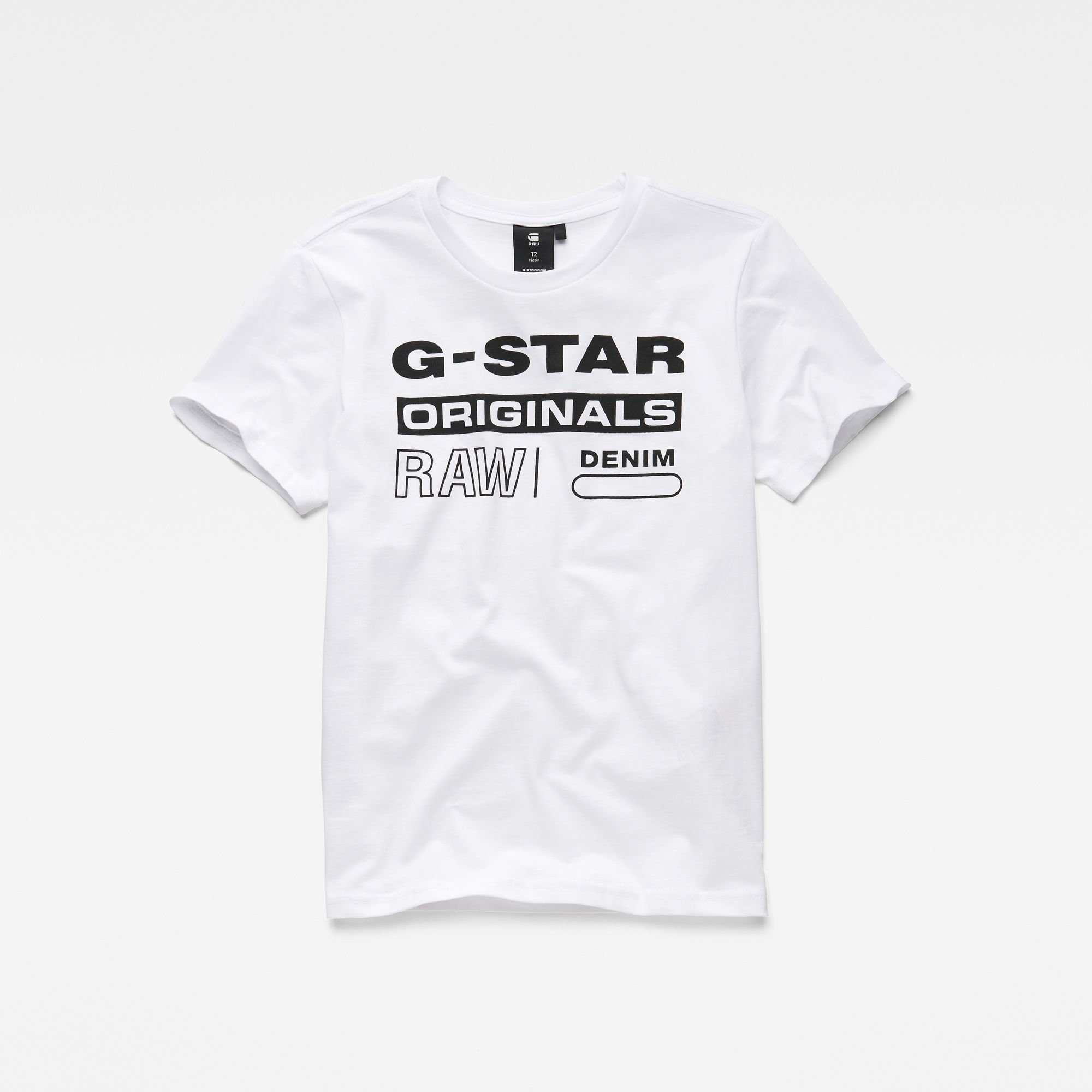 G-Star RAW Jongens T-shirt Wit G-Star RAW Jongens T-shirt Wit