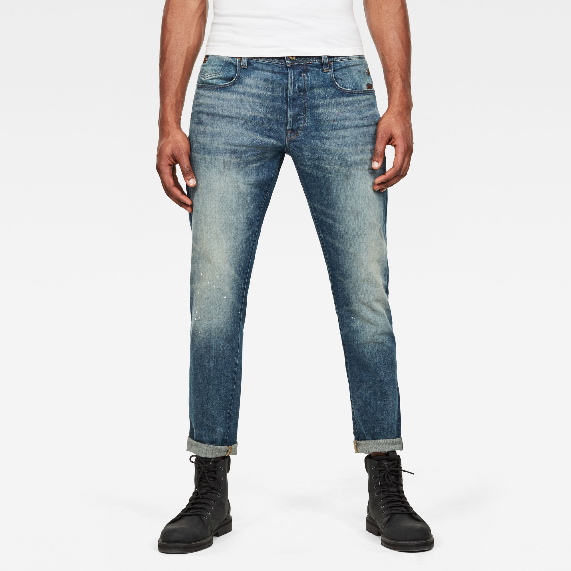 G-Star RAW Heren G-Bleid Slim Jeans Blauw G-Star RAW Heren G-Bleid Slim Jeans Blauw