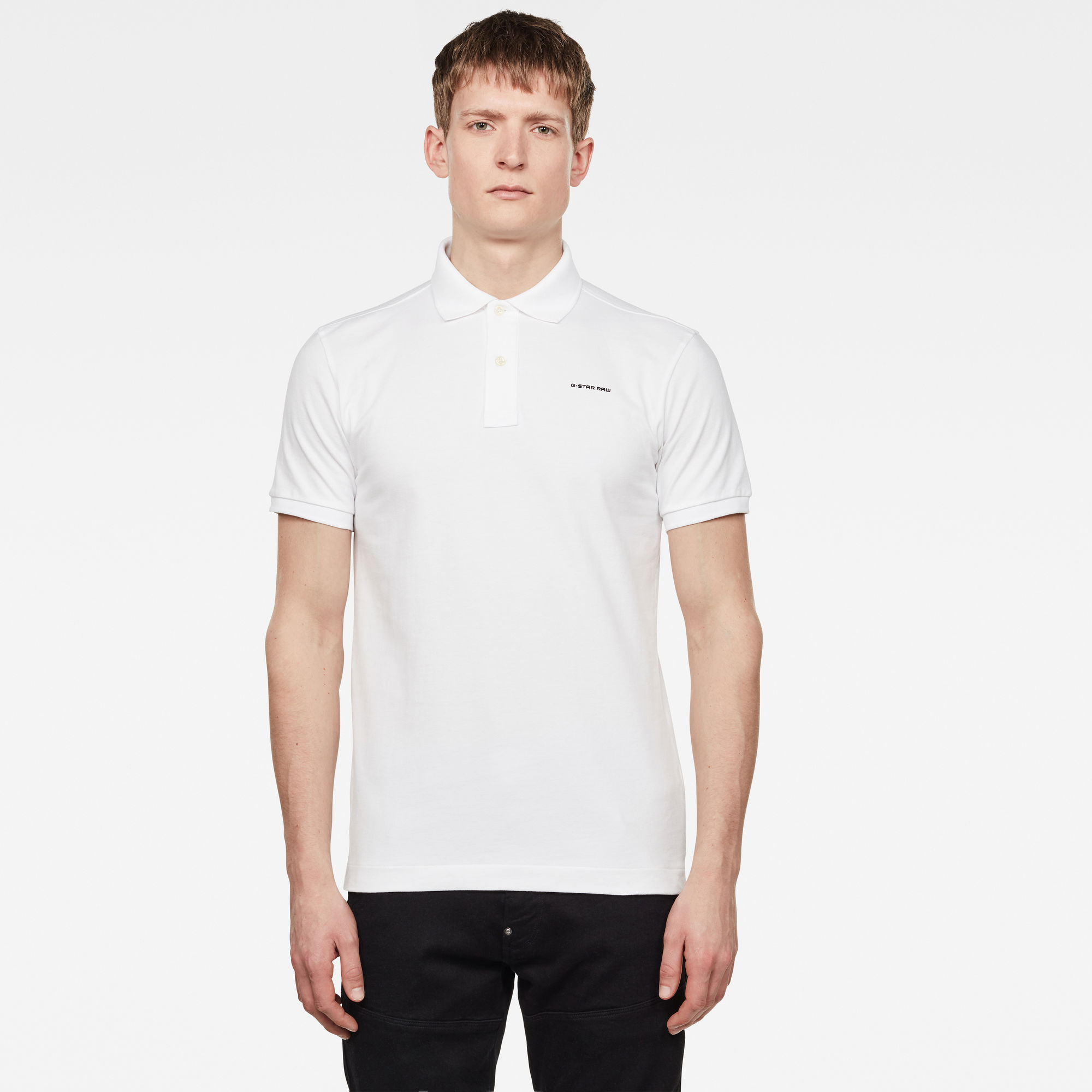 

Oluv Slim Polo - White - Men